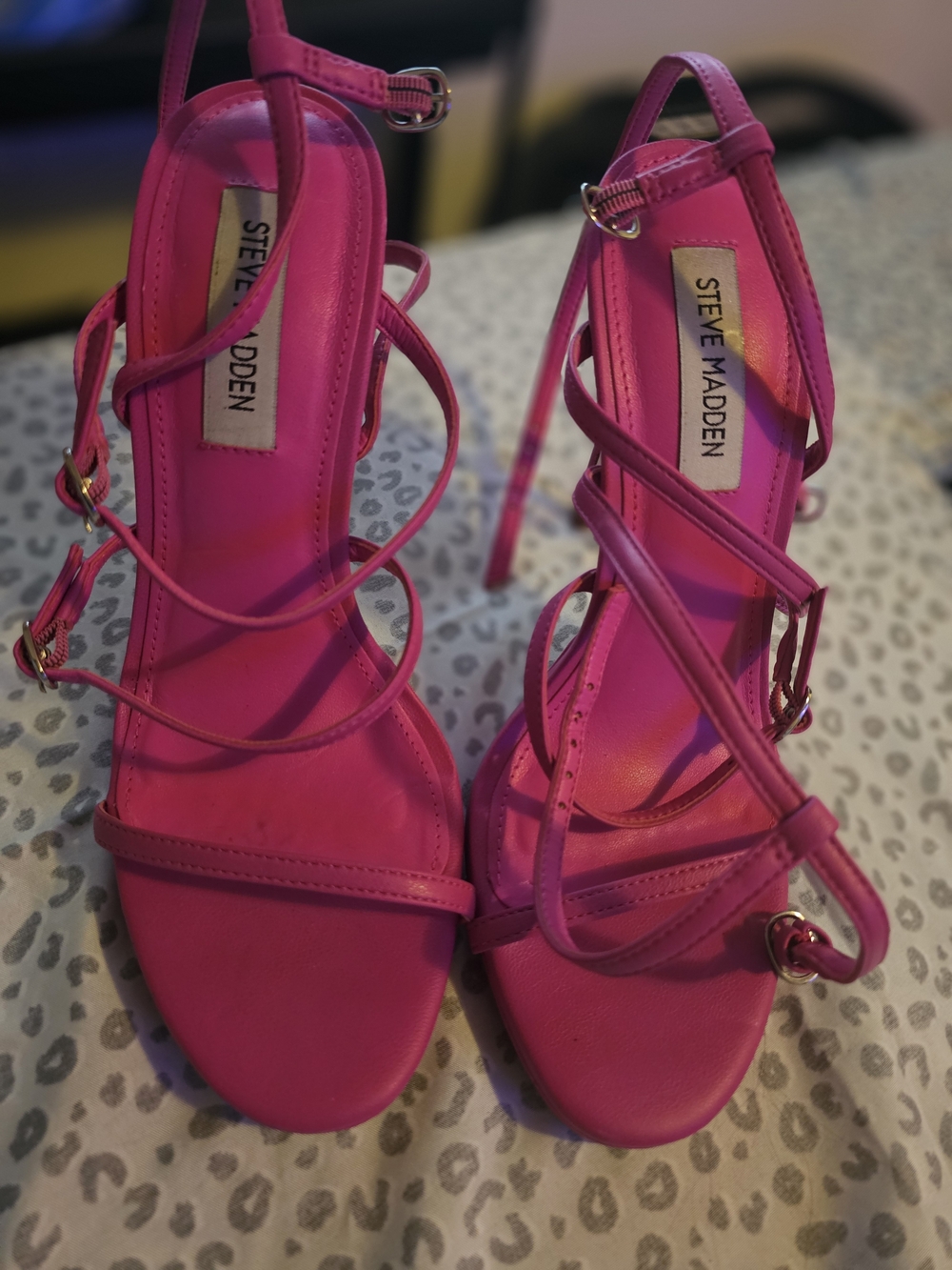 Steve Madden Pink Strappy High Heel Sandals